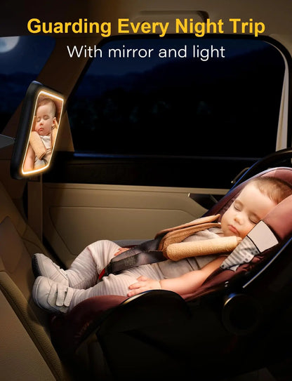 Miroir de surveillance led pour bébé / Gardez toujours un oeil sur votre enfant
