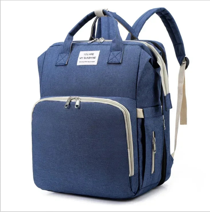 Sac à langer multifonction 3-en-1 avec lit pliable intégré