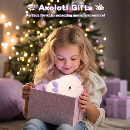 Veilleuse Axolotl en silicone rechargeable BabySteria