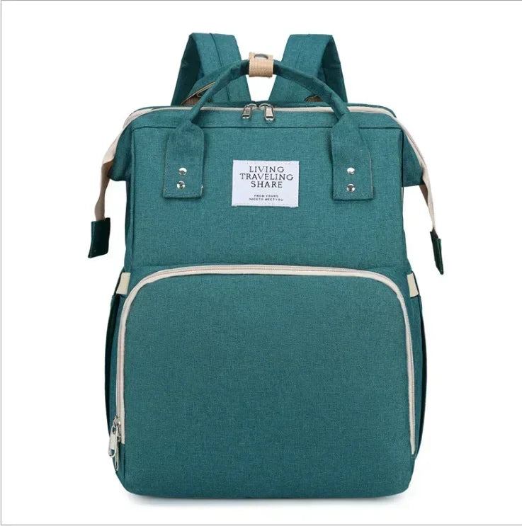 Sac à langer multifonction 3-en-1 avec lit pliable intégré
