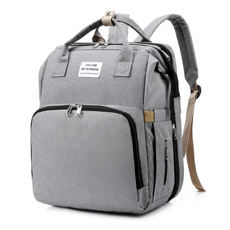 Sac à langer multifonction 3-en-1 avec lit pliable intégré
