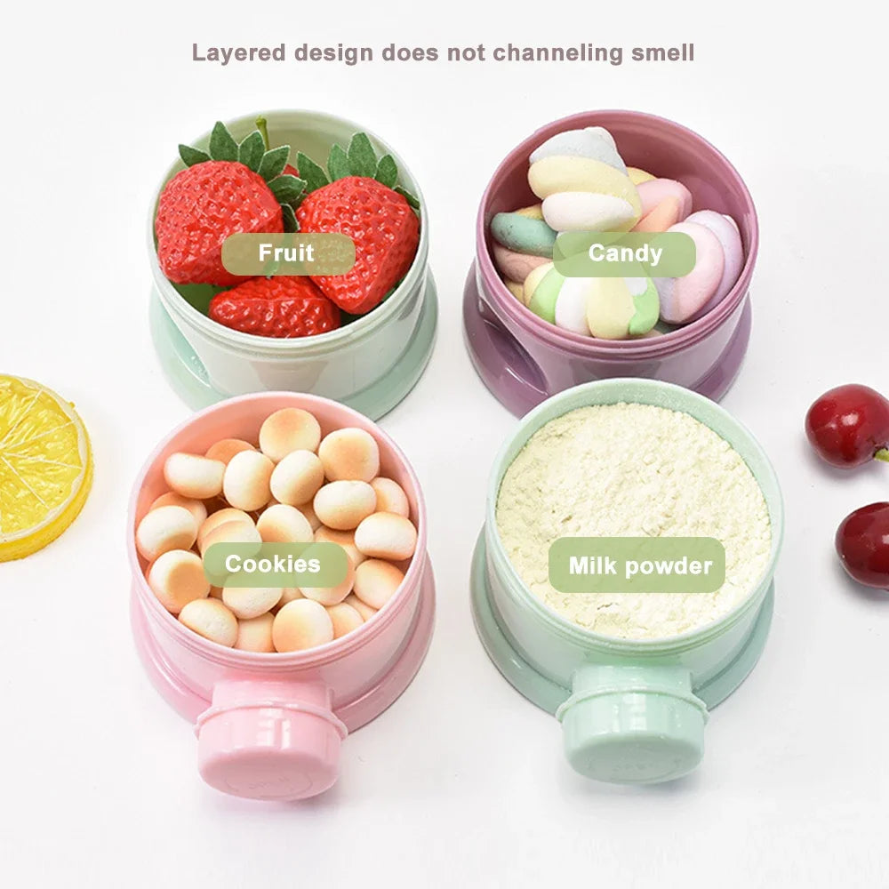 Doseur de lait en poudre nomade 4 compartiments - Babysteria