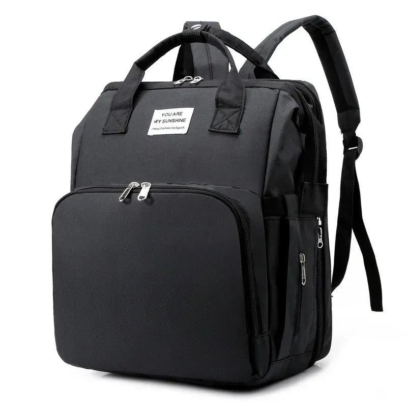 Sac à langer multifonction 3-en-1 avec lit pliable intégré