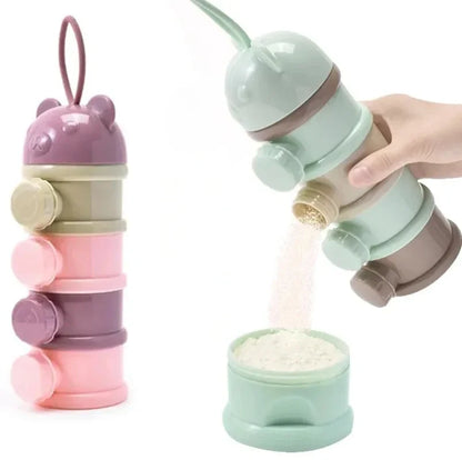 Doseur de lait en poudre nomade 4 compartiments - Babysteria