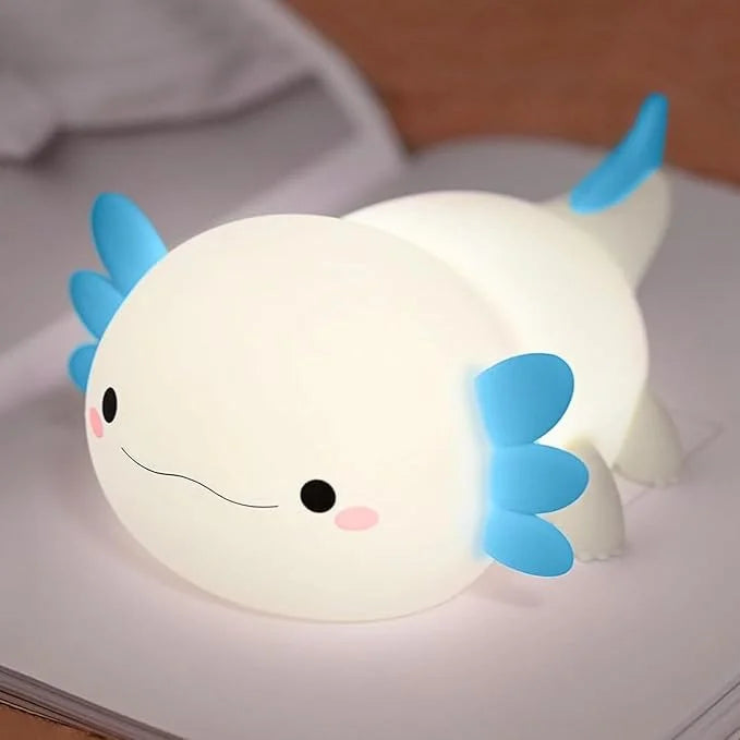 Veilleuse Axolotl en silicone rechargeable BabySteria