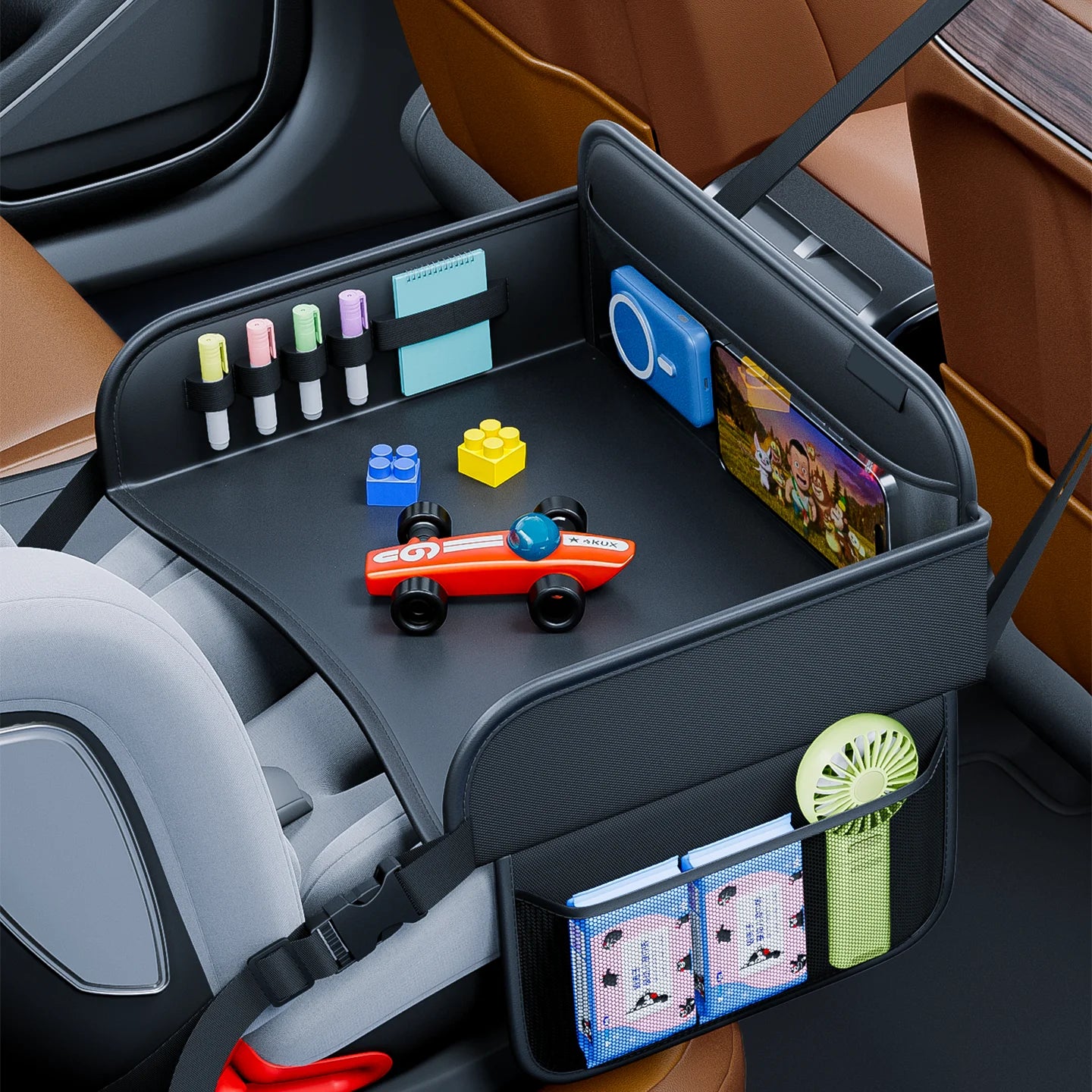 Plateau de voyage pour siège auto / Table d'activités pour enfant