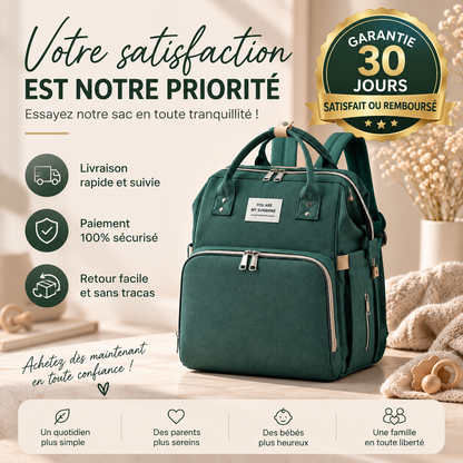Sac à langer 3-en-1 avec lit intégré